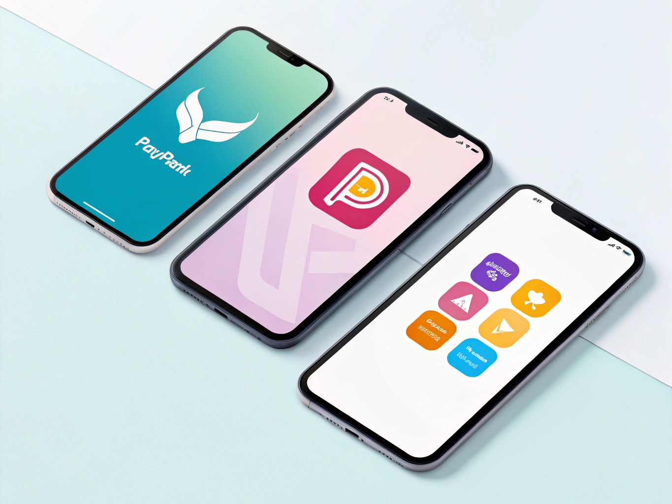 Mobile apps comparison illustration